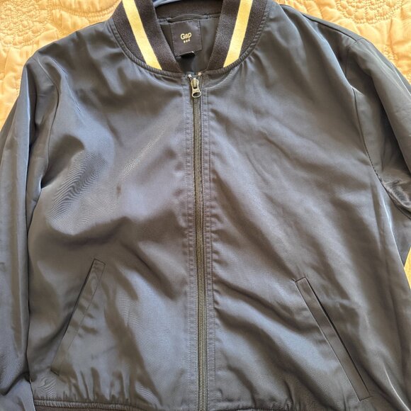 Ladies Bomber Jacket | Large | Navy Blue - Picture 4 of 4